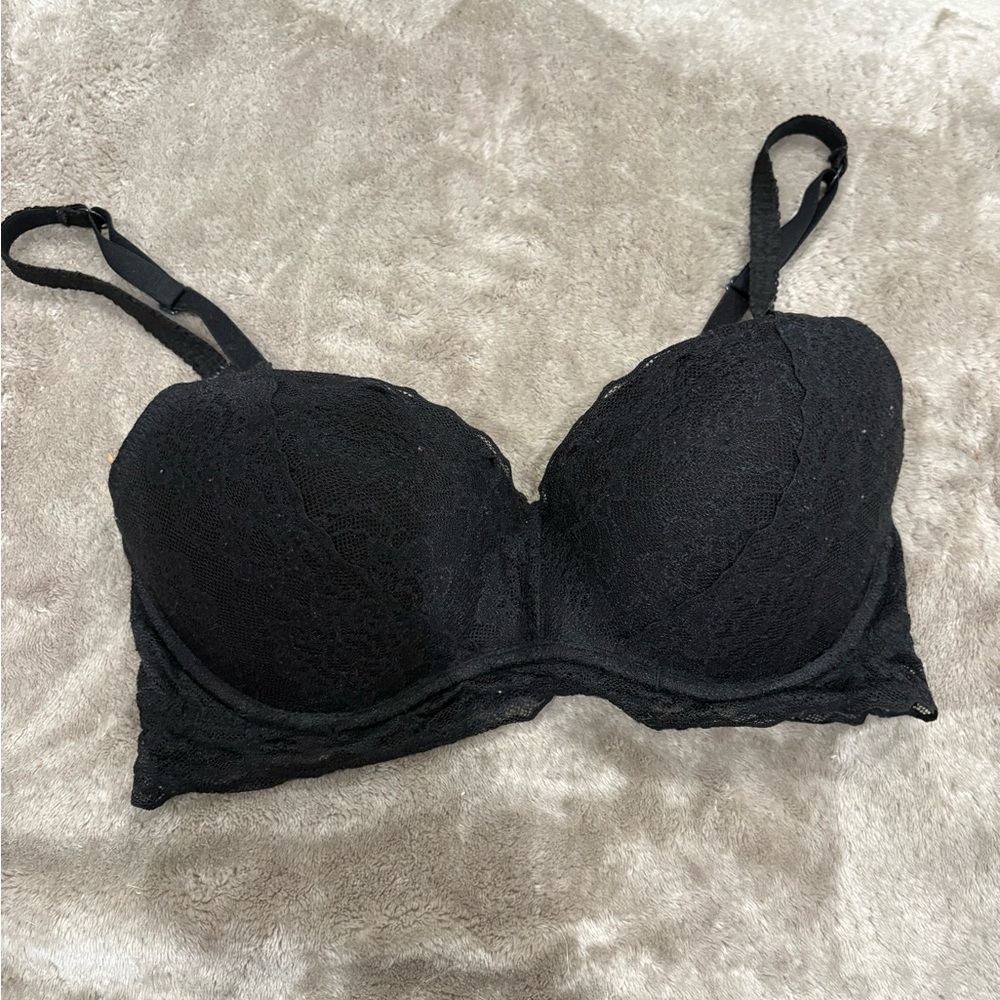 PINK Victoria's Secret Black Lace Bra